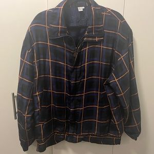 Fuda International Silk Plaid Jacket